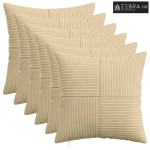 Presvlaka za jastuk 6 kom. ALMELO Siva zelena 35 x 35 cm Kord - Siva z