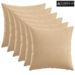 Presvlaka za jastuk 6 kom. HEERLEN Krem 30 x 30 cm Tkanina - Krem 30 x