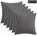 Presvlaka za jastuk 6 kom. HEERLEN Svjetlosiva 30 x 30 cm - Svjetlosiv