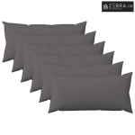 Presvlaka za jastuk 6 kom. HEERLEN Svjetlosiva 40 x 80 cm - Svjetlosiv