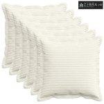 Presvlaka za jastuk 6 kom. HOUTEN Krem 35 x 35 cm Kord - Krem 35 x 35