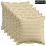 Presvlaka za jastuk 6 kom. HOUTEN Siva zelena 50 x 50 cm Kord - Siva z