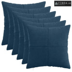 Presvlaka za jastuk 6 kom. ALMELO Mornarsko plava 35 x 35 cm - Modra 3