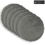 Presvlaka za jastuk 6 kom. HEERLEN Tamnosiva Promjer 30 cm - Osnovni T