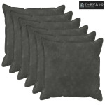 Presvlaka za jastuk 6 kom. HOUTEN Antracit 70 x 70 cm - Dizajn s paspu