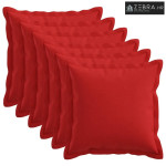 Presvlaka za jastuk 6 kom. HOUTEN Crvena 35 x 35 cm Umjetni lan - Crve