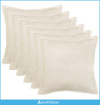 Presvlaka za jastuk 6 pcs HOUTEN Krem 80 x 80 cm Bouclé - NOVO
