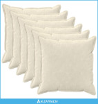 Presvlaka za jastuk 6 pcs HOUTEN Krem 80 x 80 cm - NOVO