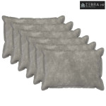 Presvlaka za jastuk 6 kom. HOUTEN Svjetlosiva 40 x 60 cm - Dizajn s pa
