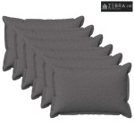 Presvlaka za jastuk 6 kom. HOUTEN Svjetlosiva 40 x 60 cm - Svjetlosiva