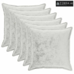 Presvlaka za jastuk 6 kom. HOUTEN Svjetlosiva 60 x 60 cm Flanel - Diza