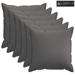 Presvlaka za jastuk 6 kom. HOUTEN Svjetlosiva 80 x 80 cm - Svjetlosiva