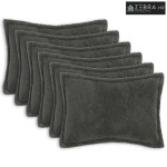 Presvlaka za jastuk 6 kom. HOUTEN Tamnosiva 40 x 60 cm Bouclé - Tamnos