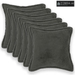 Presvlaka za jastuk 6 kom. HOUTEN Tamnosiva 50 x 50 cm Bouclé - Tamnos