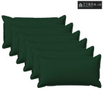 Presvlaka za jastuk 6 kom. HOUTEN Tamnozelena 40 x 70 cm - Tamnozelena