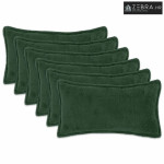 Presvlaka za jastuk 6 kom. HOUTEN Tamnozelena 40 x 80 cm Bouclé - Tamn