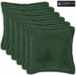 Presvlaka za jastuk 6 kom. HOUTEN Tamnozelena 80 x 80 cm Bouclé - Tamn