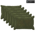 Presvlaka za jastuk 6 kom. HOUTEN Zelena 30 x 50 cm - Dizajn s paspulo