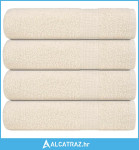 Ručnici za kupanje 4 kom krem 100x150 cm 360gsm 100% pamuk - NOVO