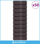 Ručnici za pranje 50 kom antracit 30x30 cm 360 gsm 100 % pamuk - NOVO