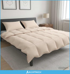 Set deka 2 kom. 200 x 220 cm 250 gsm Prirodni kapok Bež - NOVO
