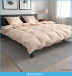 Set deka 2 kom. 200 x 220 cm Kapok i Poliester Bež - NOVO