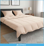 Set deka 2 kom. 200 x 240 cm 250 gsm Prirodni kapok Bež - NOVO
