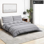 Set navlaka za poplun svijetlosiva 220x240 cm pamuk - Svjetlosiva 220