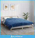 Teška deka plava 220x240 cm 11 kg od tkanine - NOVO