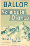 BALLOR VERMOUTH BIANCO - Freund , Ballor & C. Torino