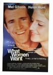 filmski plakat WHAT WOMEN WANT iz 2000 -Što žene vole -Mel Gibson