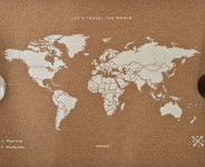 Karta svijeta od pluta; Miss Wood; savršen poklon