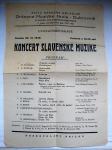 KONCERT SLAVENSKE MUZIKE . 1947/48. DRŽAVNE Muzičke Škole Dubrovnik