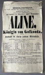Ljubljana - kazalište, teatar - kazališni plakat iz 1854 g.