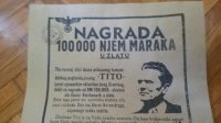 Plakat "NAGRADA ZA TITA"