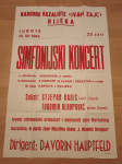 Plakat; Narodno kazalište Ivan Zajc Rijeka: Simfonijski koncert(1964.)