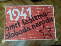 Stari plakat "smrt fašizmu-sloboda narodu" 1961g