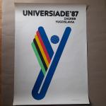 PLAKAT UNIVERZIJADA 1987 ZAGREB