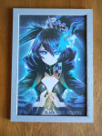 Poseban i rijedak ANIME plakat "Black Rock Shooter", uramljen!