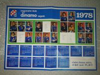 poster - kalendar dinamo 1978.