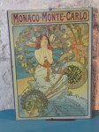 STARI PLAKAT - A.MUCHA - REPRINT MONACO-MONTE CARLO IZ 1970. g