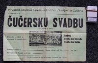 stari plakat Hrvatsko pjevačko društvo Bosiljak Čučerje
