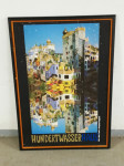 Uramljeni poster Hundertwaser iz 1970-tih g