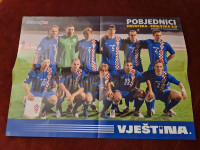 Veliki poster Hrvatske nogometne repke iz 2006. 41 x 56 cm