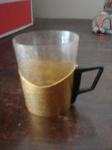 čaše za čaj sa metalnom drškom komplet 6 komada