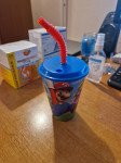 SUPER MARIO plastična čaša sa slamkom