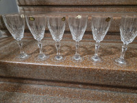 Velike kristalne čaše za vino - 6 komada