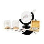 APTEL DA514J – Poklon set za viski s karafom globus 850 ml, 2 čaše, 9