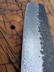 Japanski kuhinjski nož nakiri damascus čelik