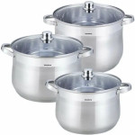 Klausberg KB-7178 Set Lonaca 6 Dijelova – 10,7 L, 13 L i 16 L, Nehrđaj